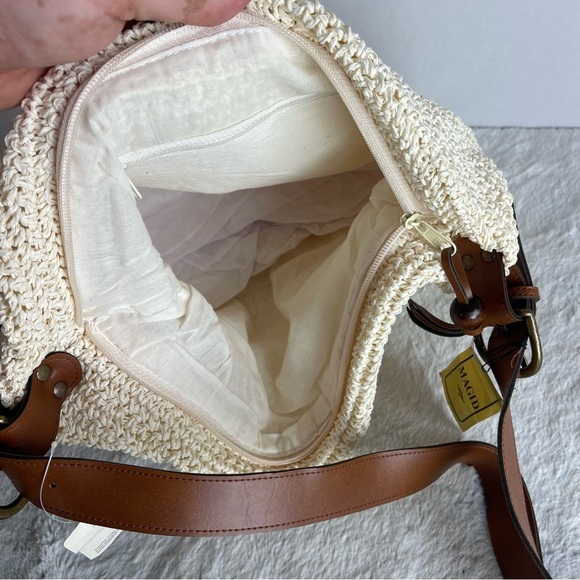 Vintage MAGID Paper straw tote. From Robisons May Store . - Picture 11 of 12